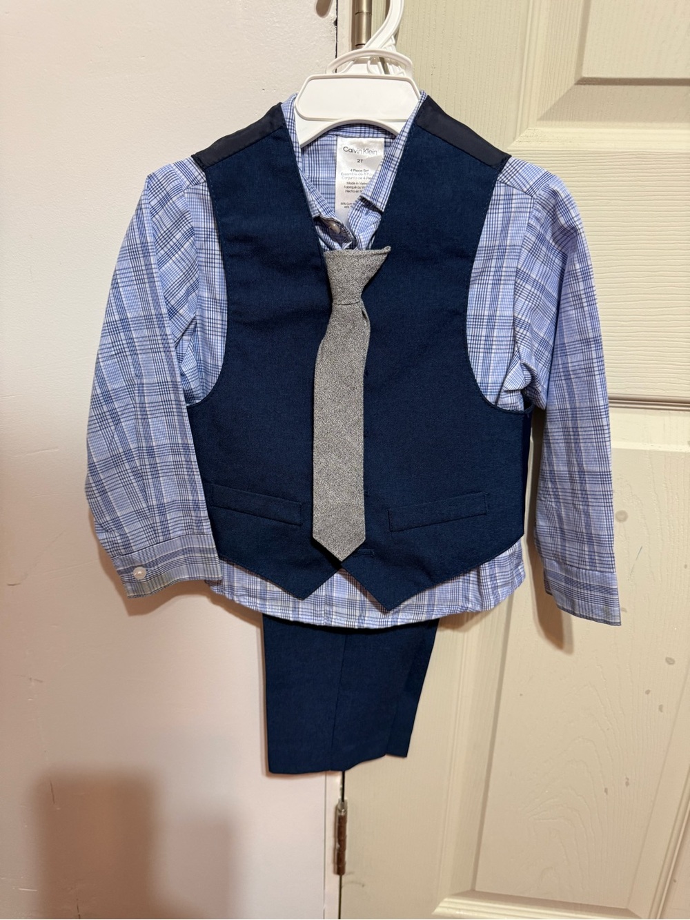Toddler Boy Navy Dress Up Suit Set
